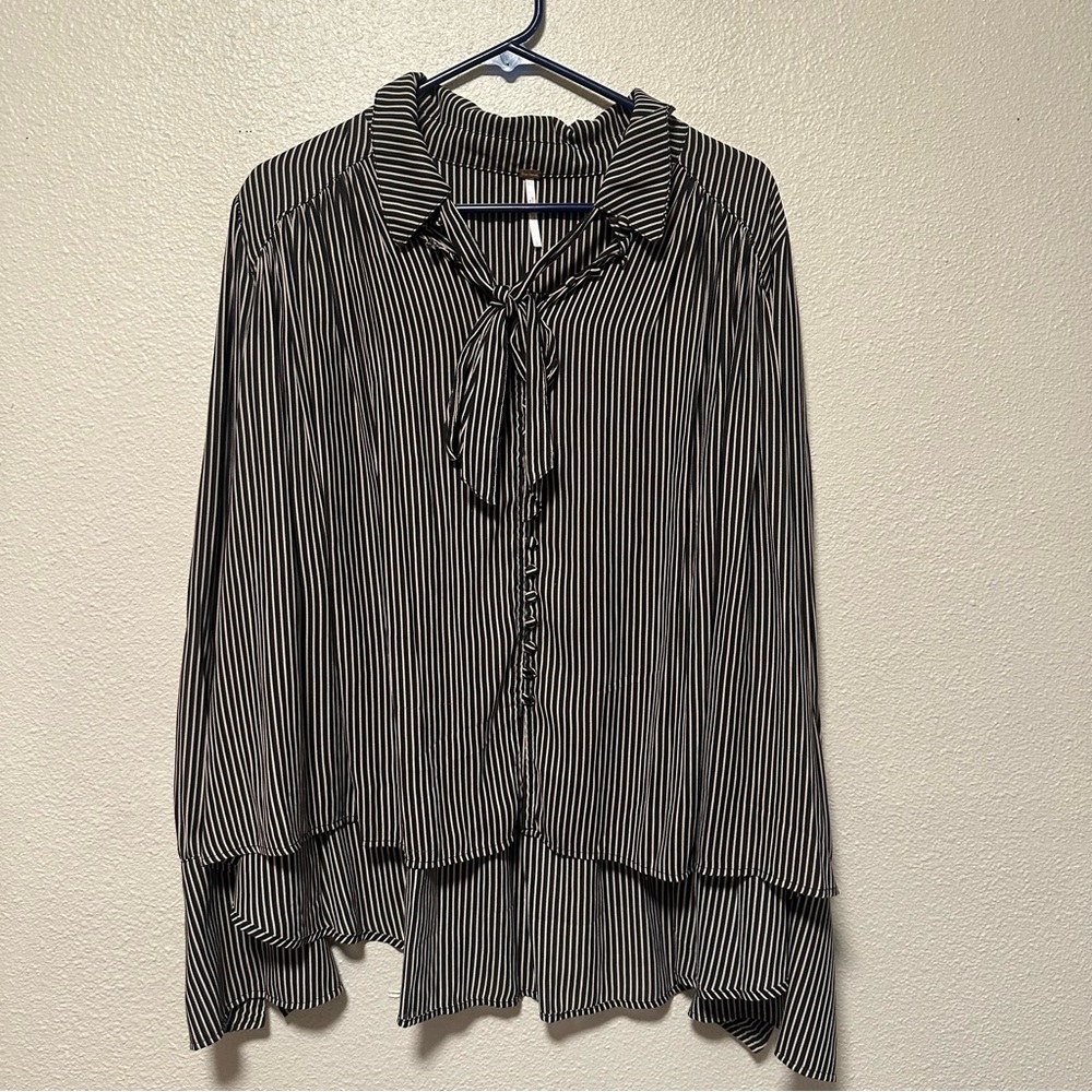 Striped Black and White Women's Free People Top